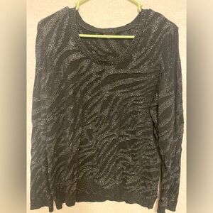 Black and sparkle sweater
